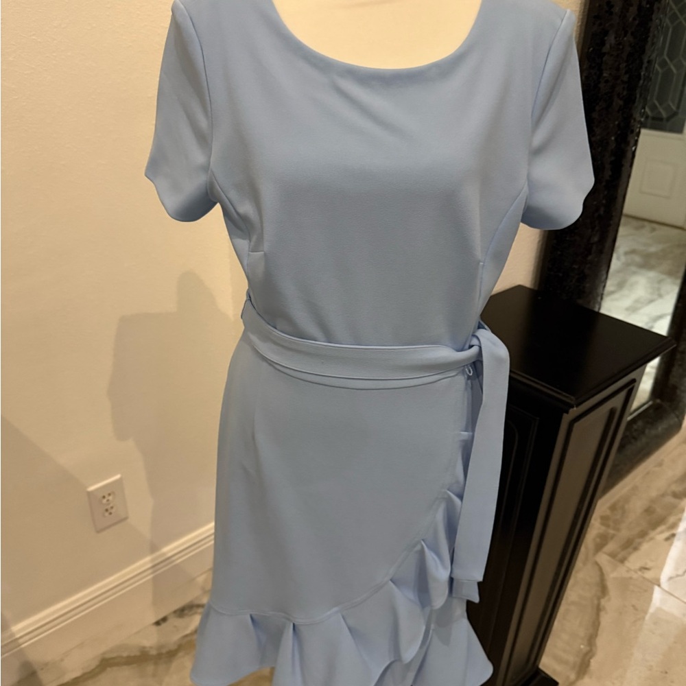 Calvin Klein Light Blue Midi Dress